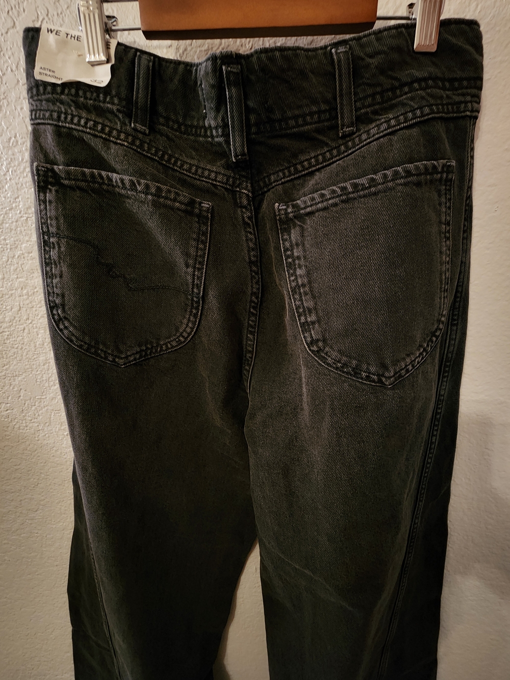 NWT Free People We The Free Aster Straight Leg Jeans - Asteroid Wash 32 - Picture 7 of 8